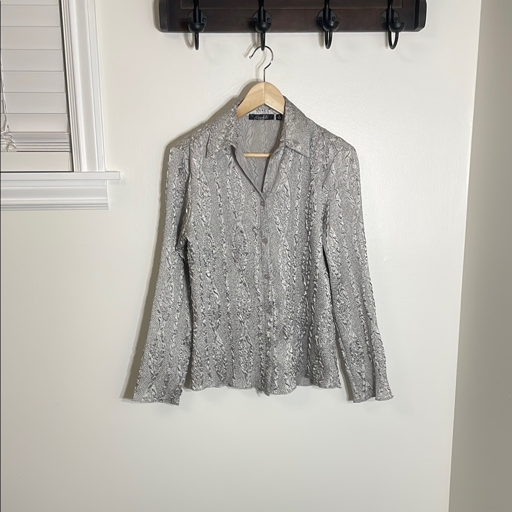 Elegant Gray Women's Top